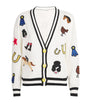 Alice+Olivia White Cotton Embroidered Bradley Cardigan