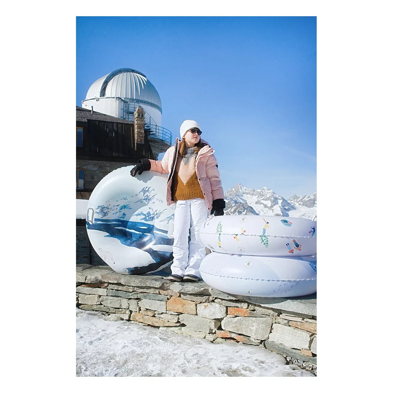 The nice fleet - Hudson Bay Inflatable Toboggan | Blue