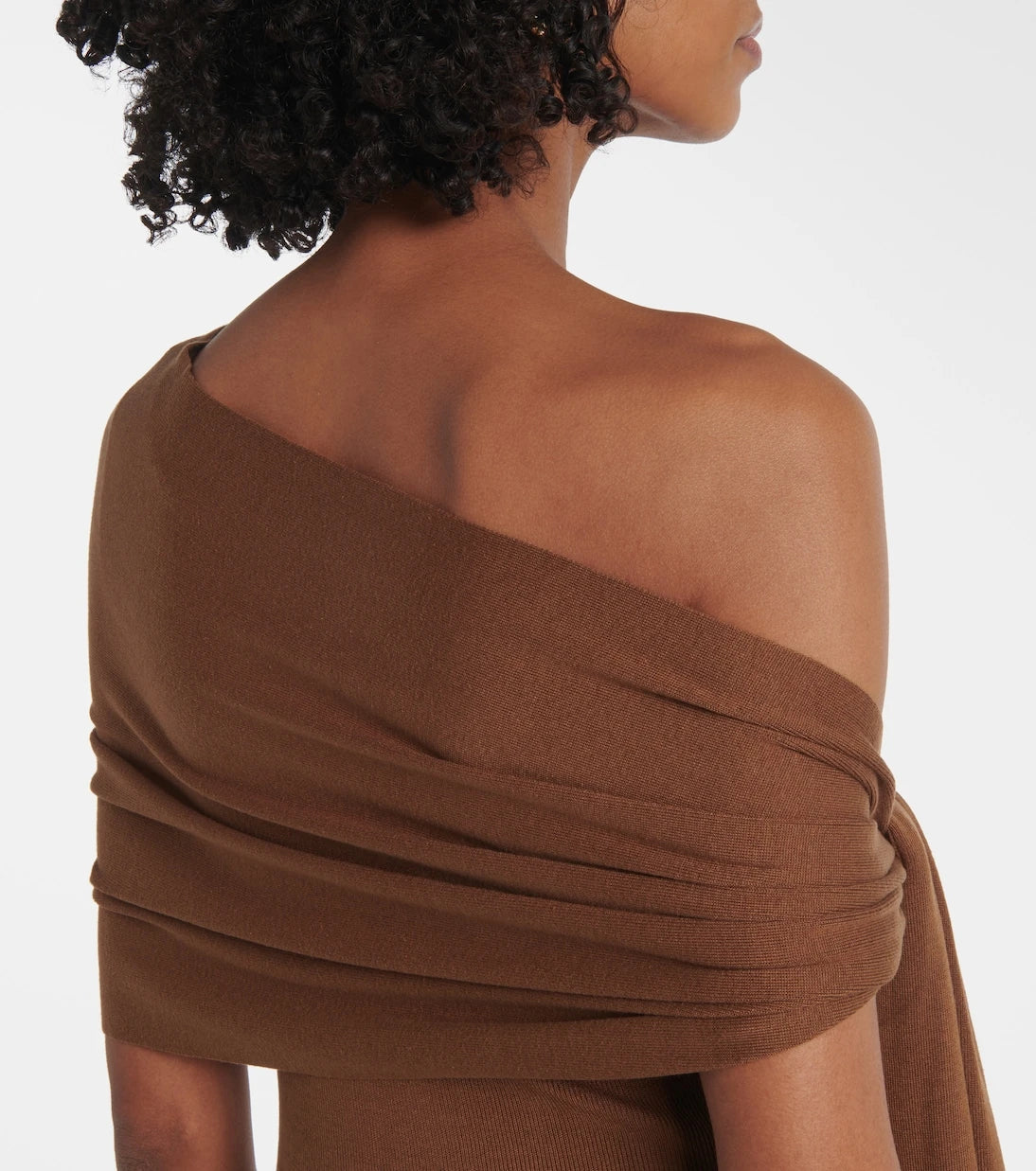Aya Muse - Hale one-shoulder silk-blend maxi dress
