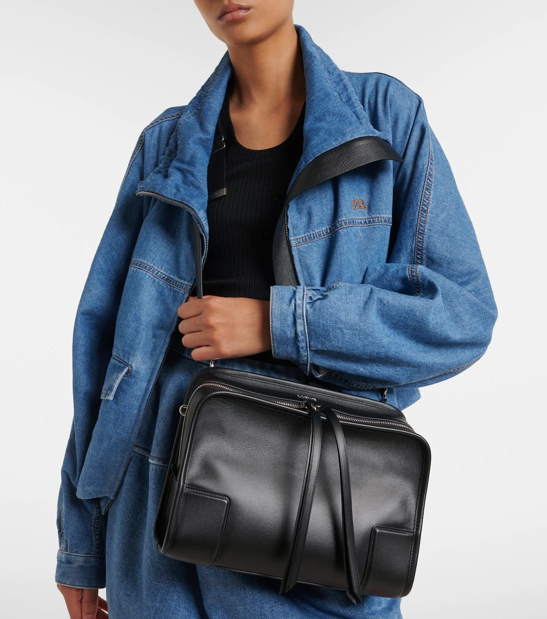 Loewe - Amazona 180 Medium leather top-handle bag