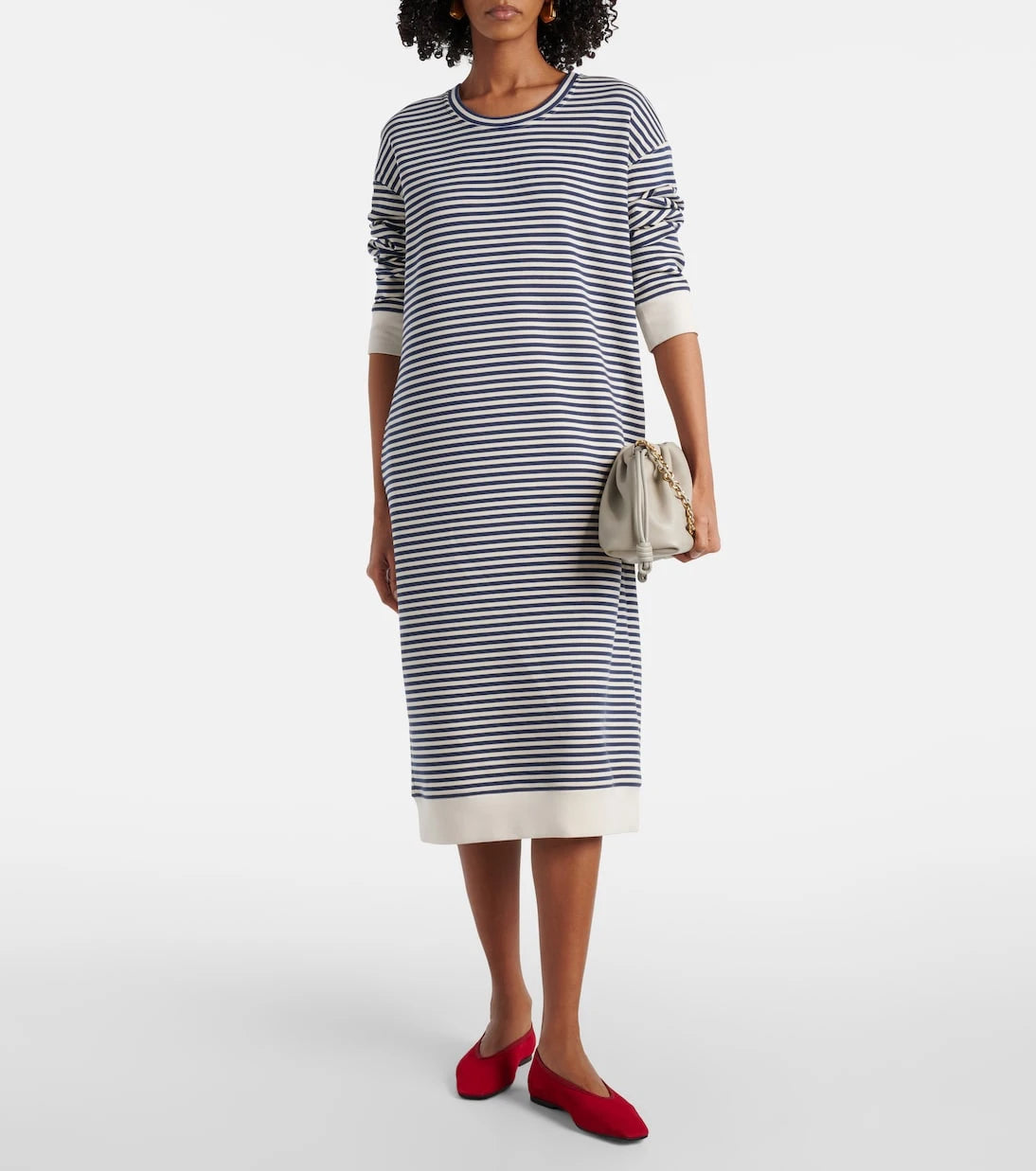 فستان ميدي مخطط من جيرسيه "كالا" من S Max Mara
