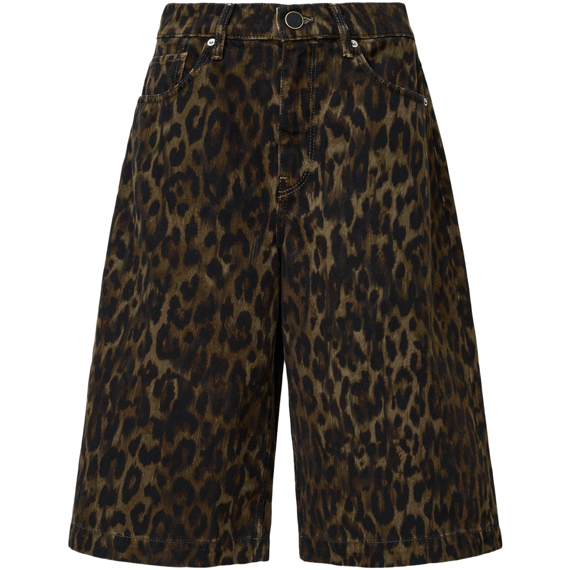 Leopard Print Louie Shorts LEPPO BROWN