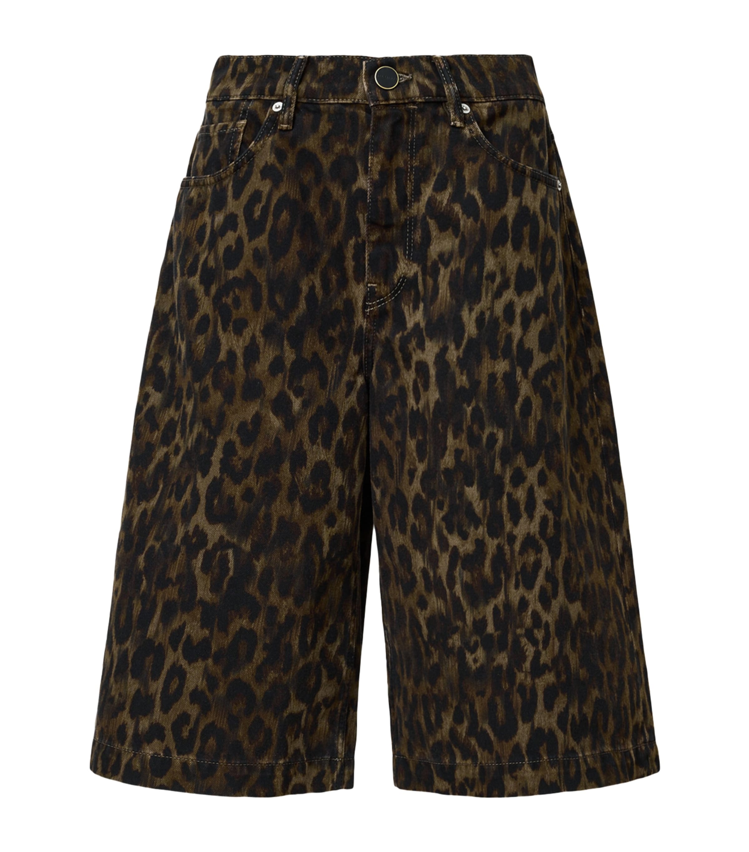 Leopard Print Louie Shorts LEPPO BROWN
