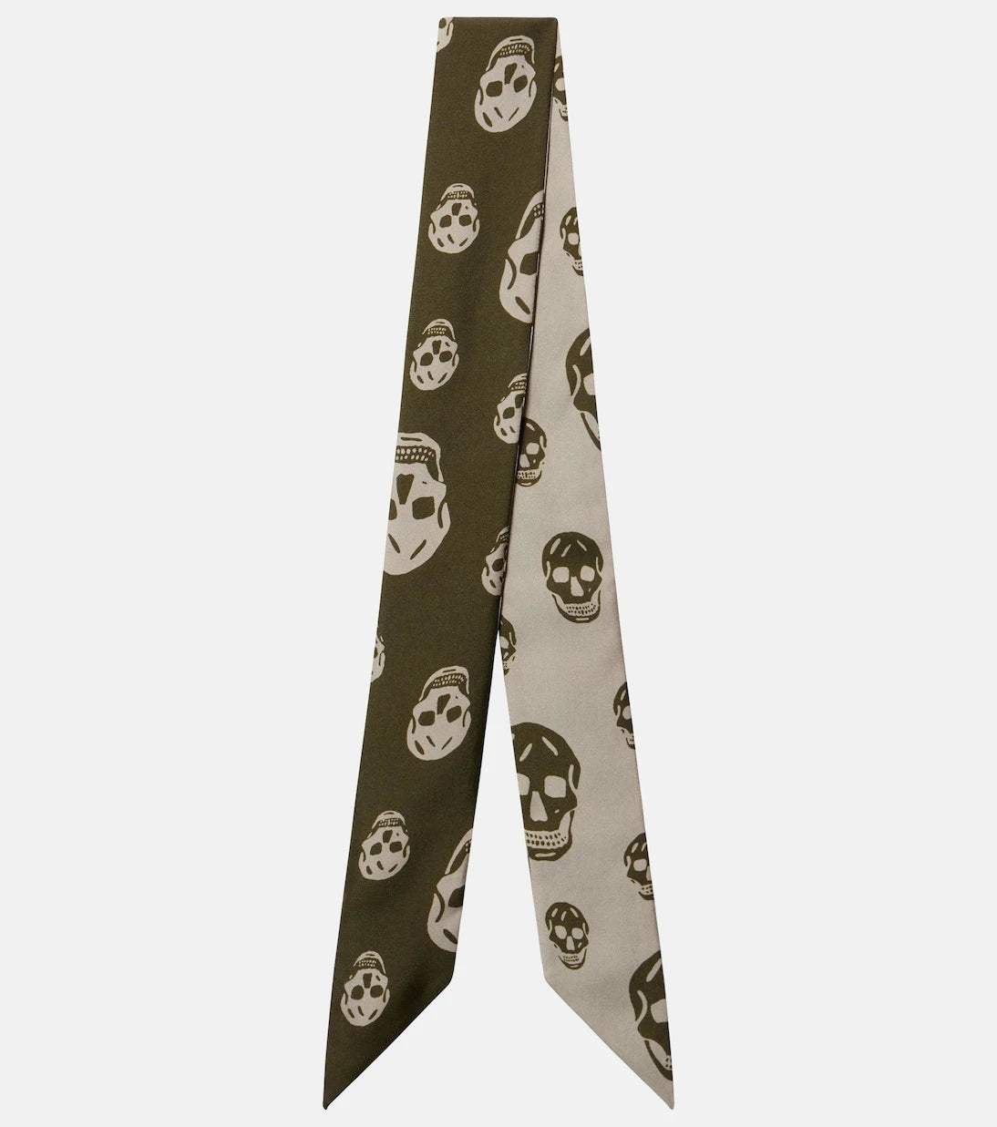 McQueen - Skull silk twill scarf
