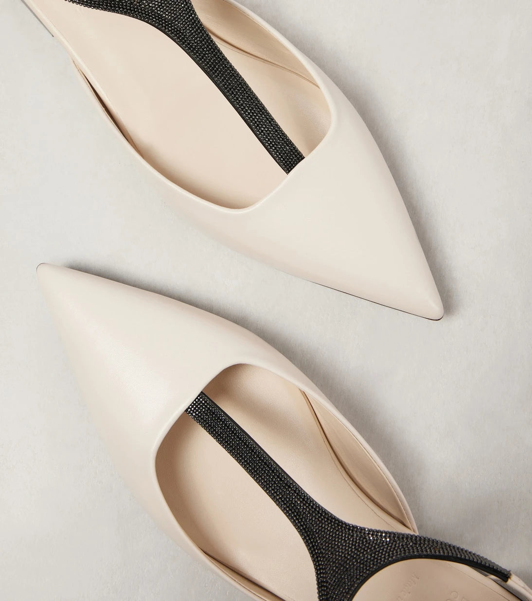 Brunello Cucinelli - Monili leather flats