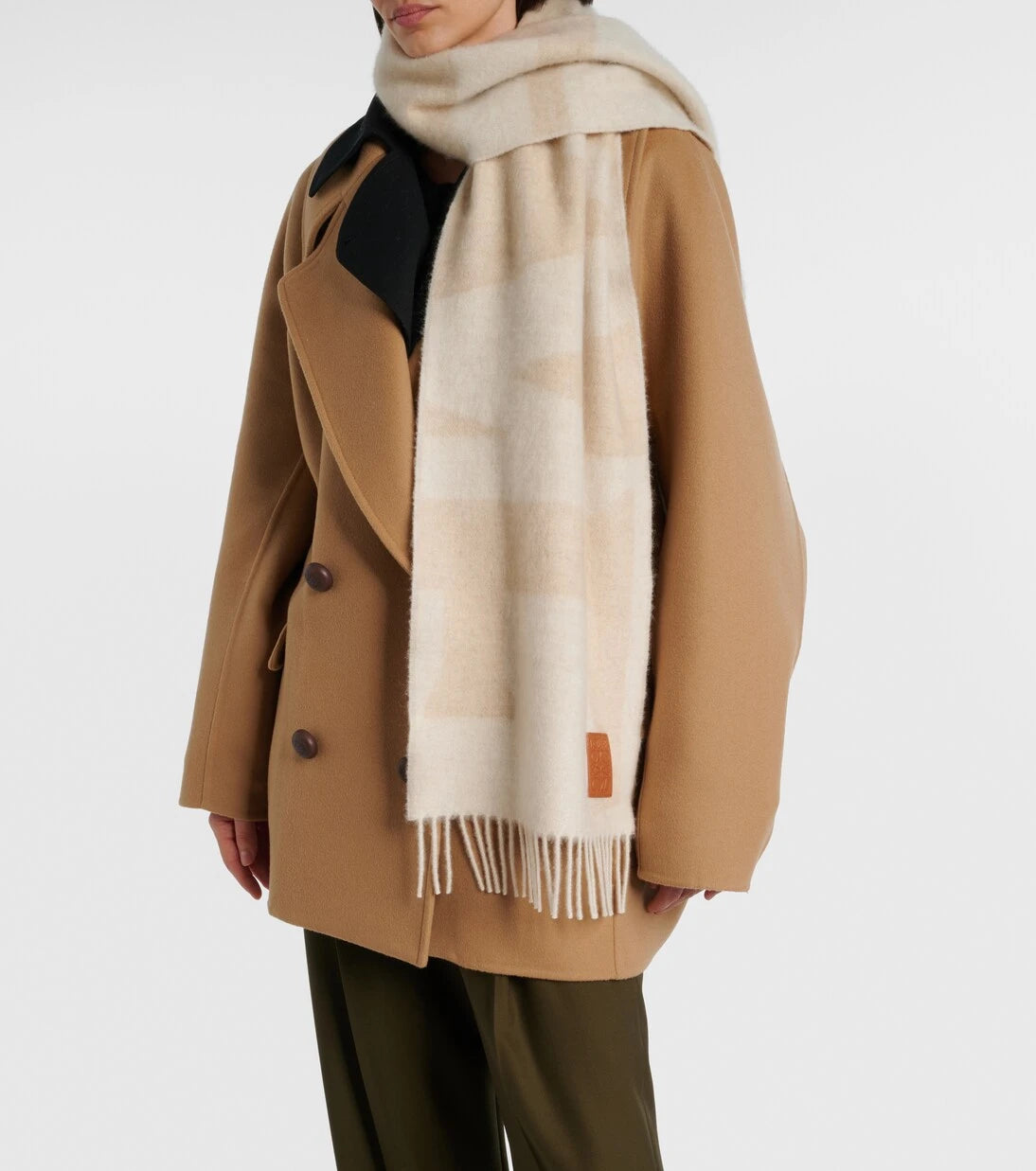 Loewe - Fringed cashmere scarf