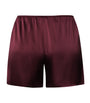 Hanro Brown Stretch-Silk Grand Central Shorts
