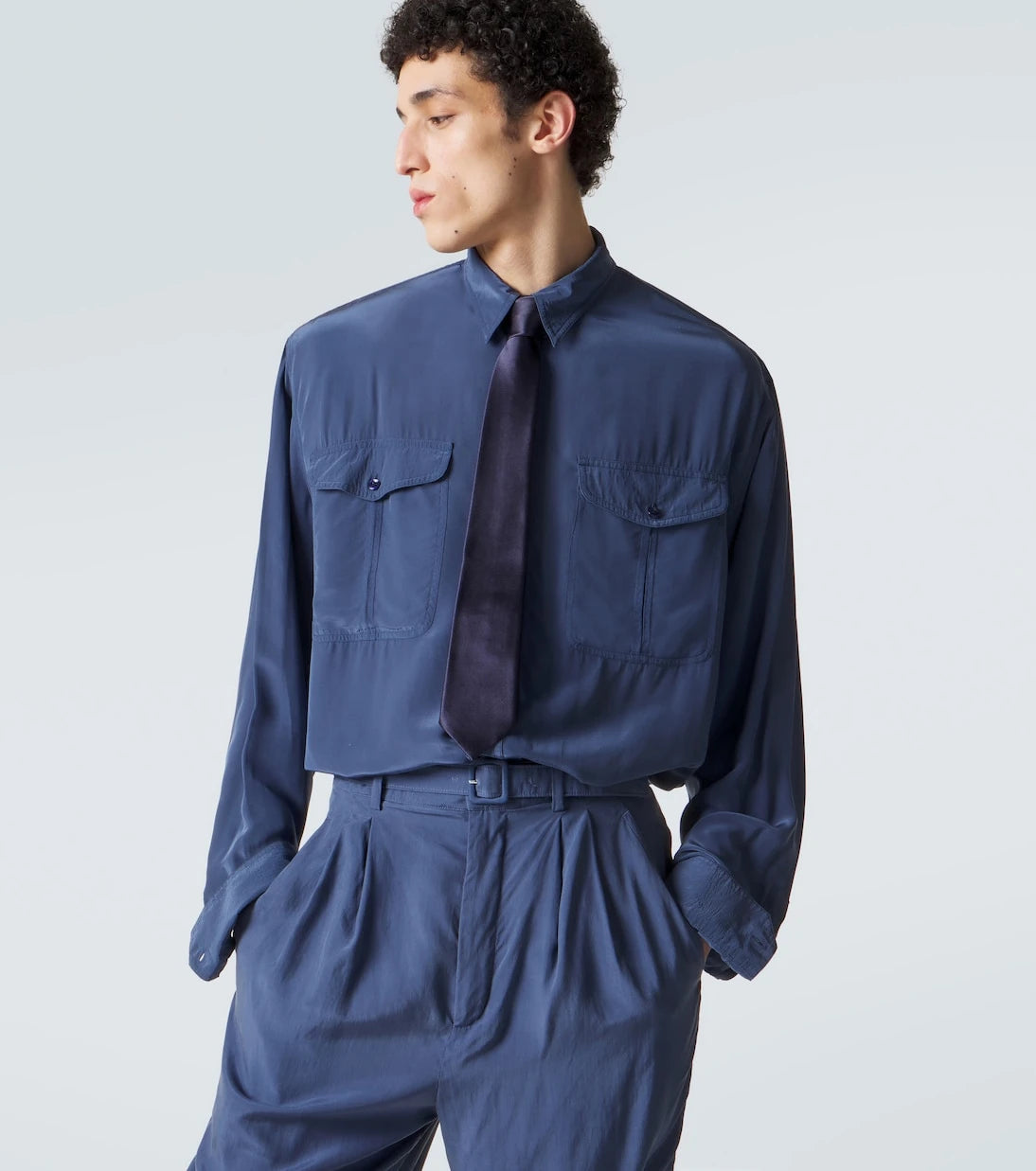 Saint Laurent - Silk satin tie