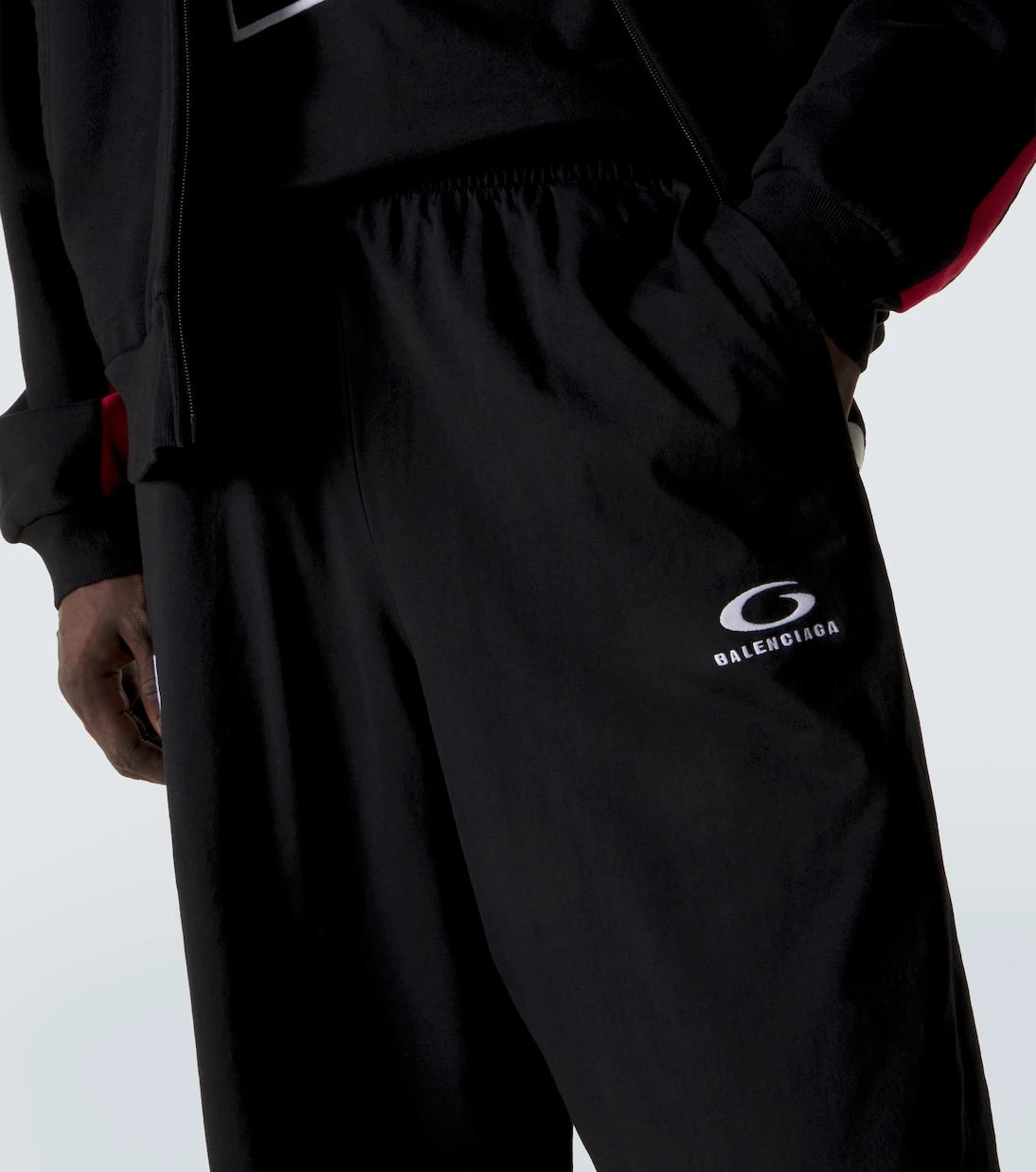 Balenciaga - x NBA logo cotton fleece shorts