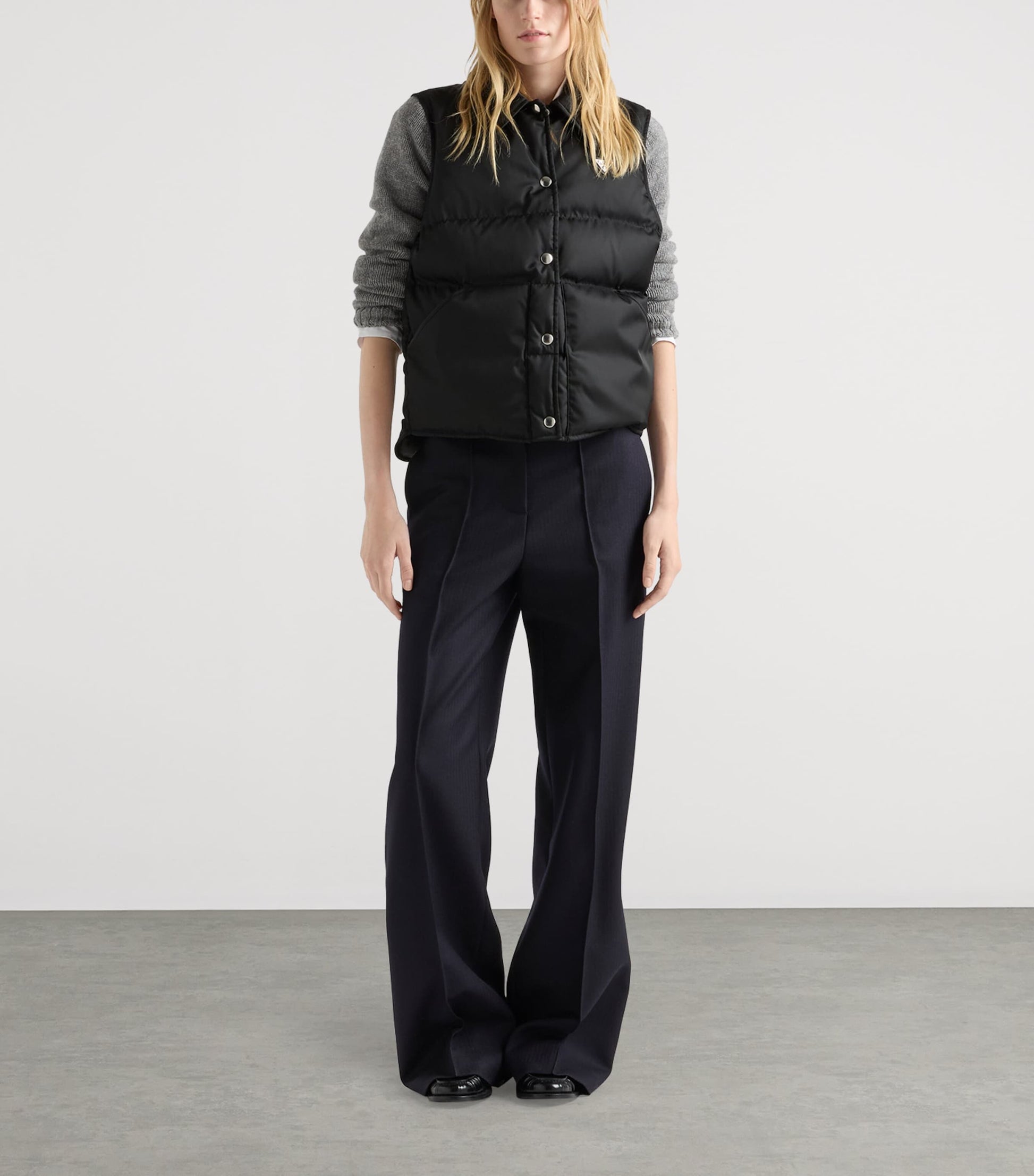 Prada Black Down-Filled Re-Nylon Gilet