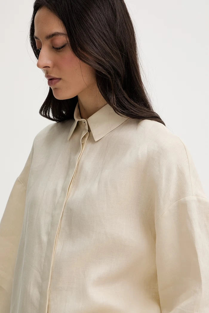 MM by Max Mara Риза дамска ленена RITO