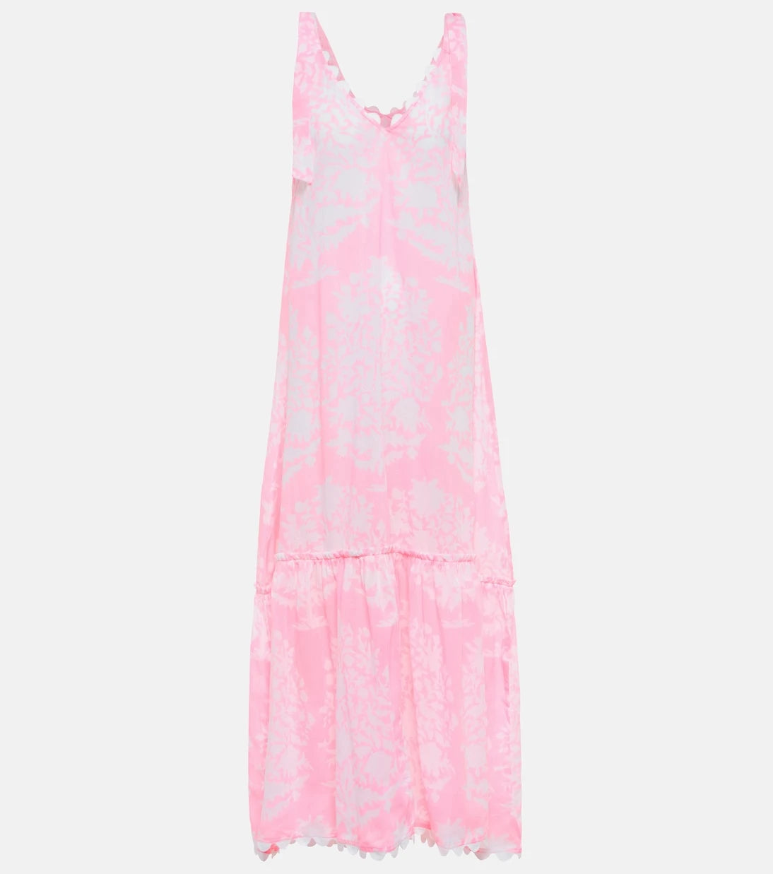 Juliet Dunn - Printed cotton midi dress