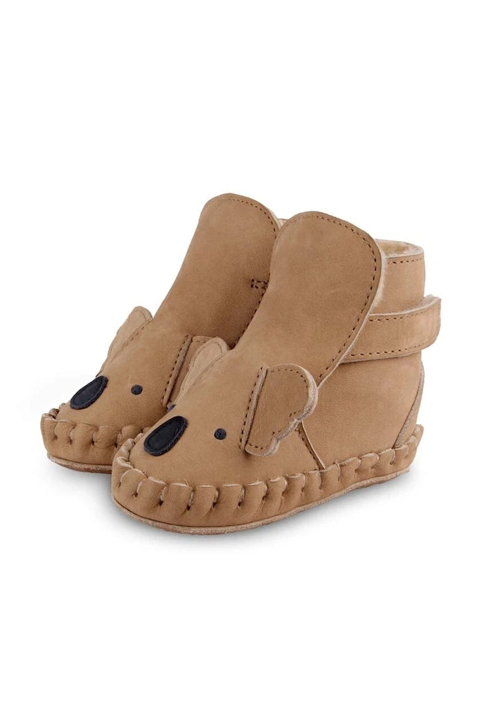 Бебешки кожени обувки Donsje Kapi Classic Booties Koala