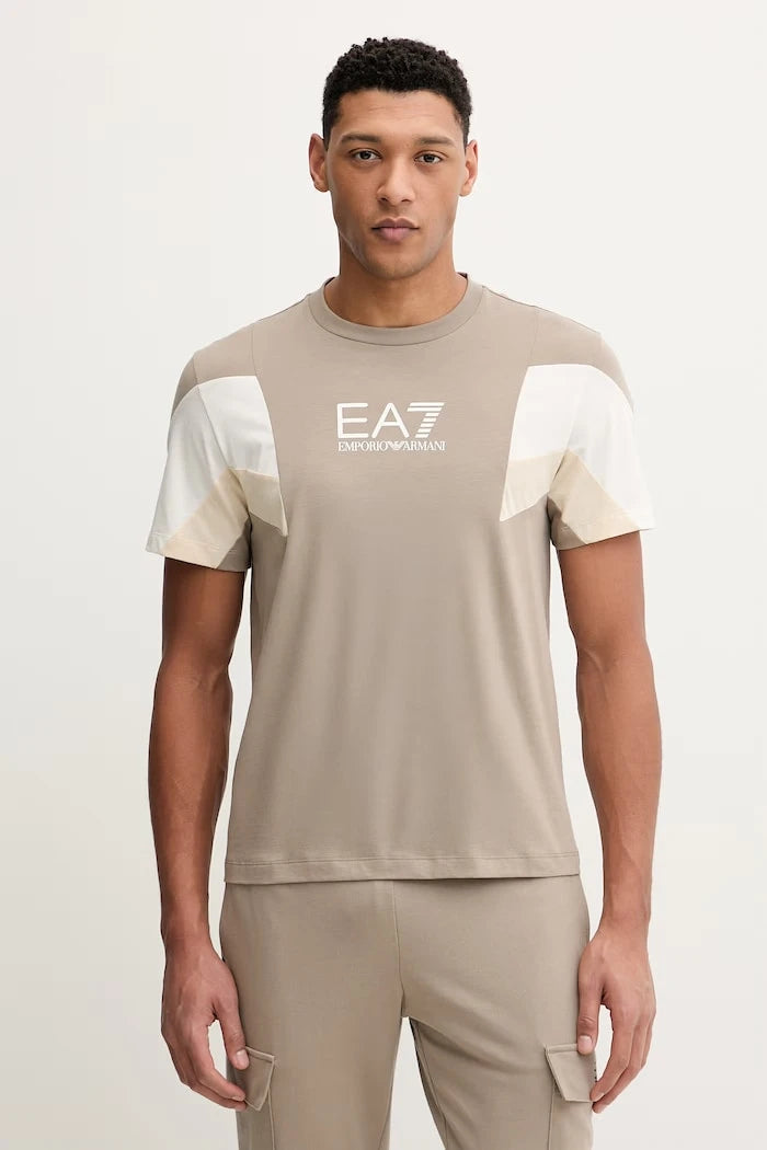 Памучна тениска EA7 Emporio Armani