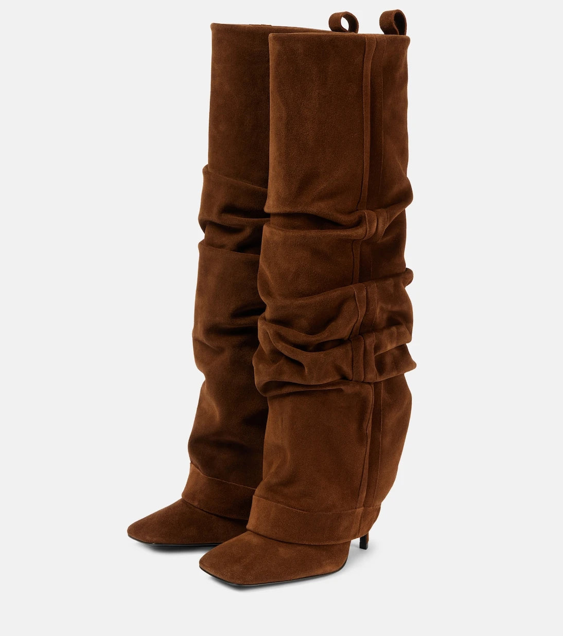 The Attico - Rea suede knee-high boots