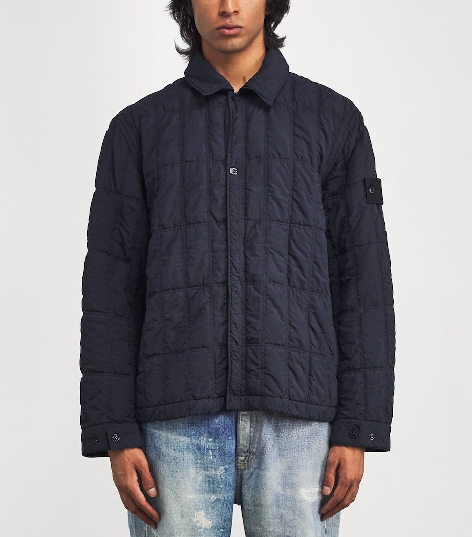 Stone Island Navy GHOST PIECE Econyl Padded Jacket