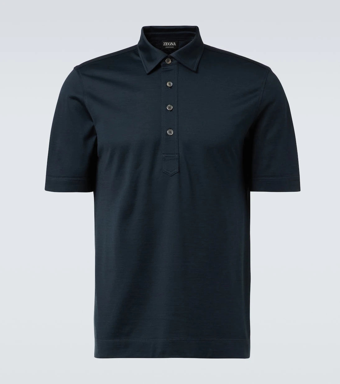 Zegna - Silk and cotton polo shirt