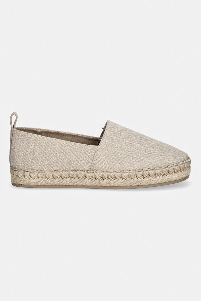 Calvin Klein еспадрили дамски OBLIQUE ESPADRILLE AOP