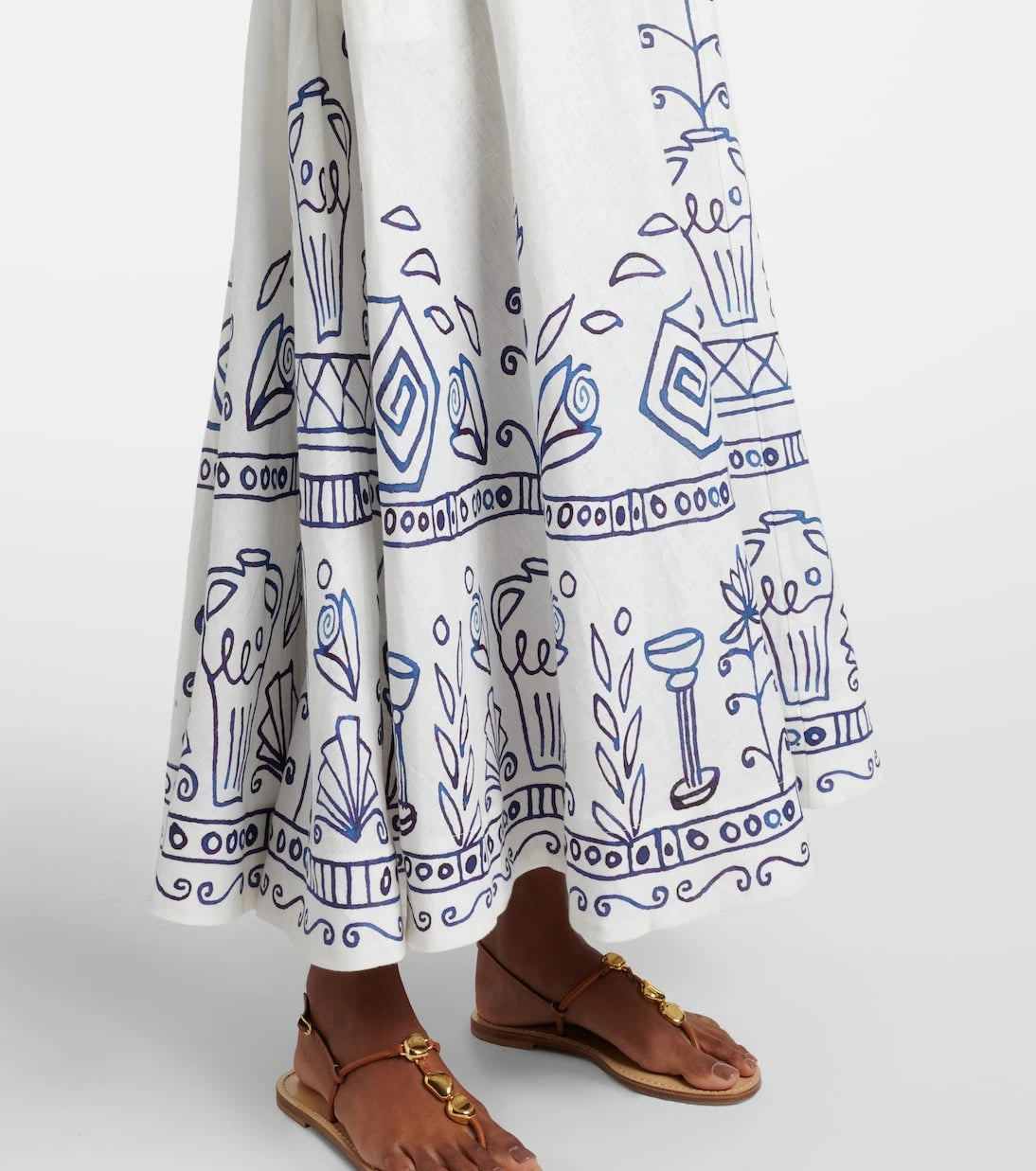 Alémais - x LRNCE Leela printed linen maxi dress