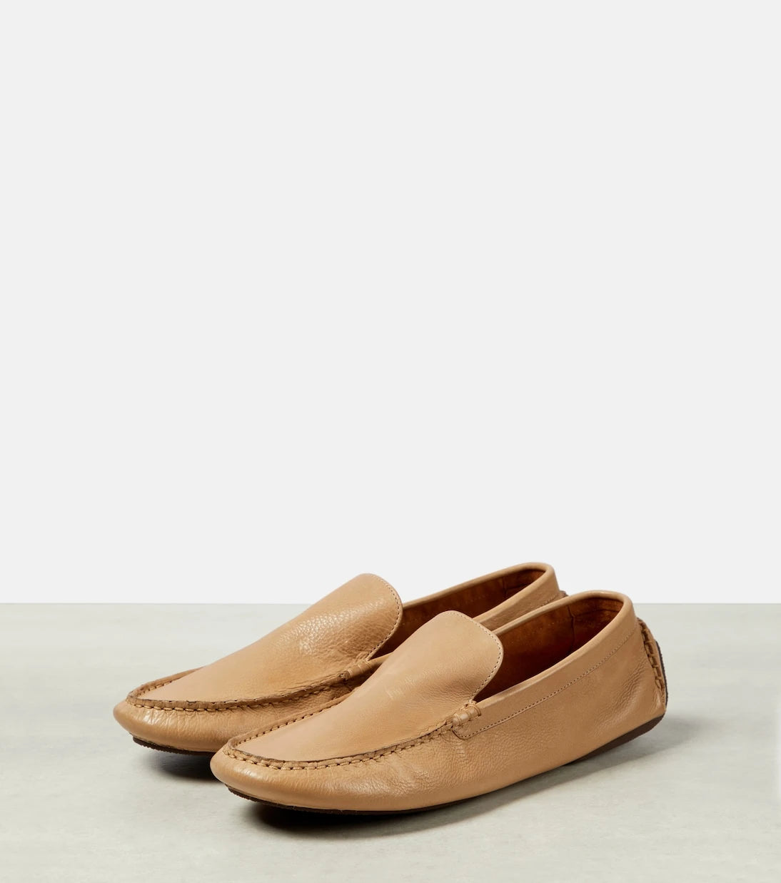The Row - Lucca leather loafers