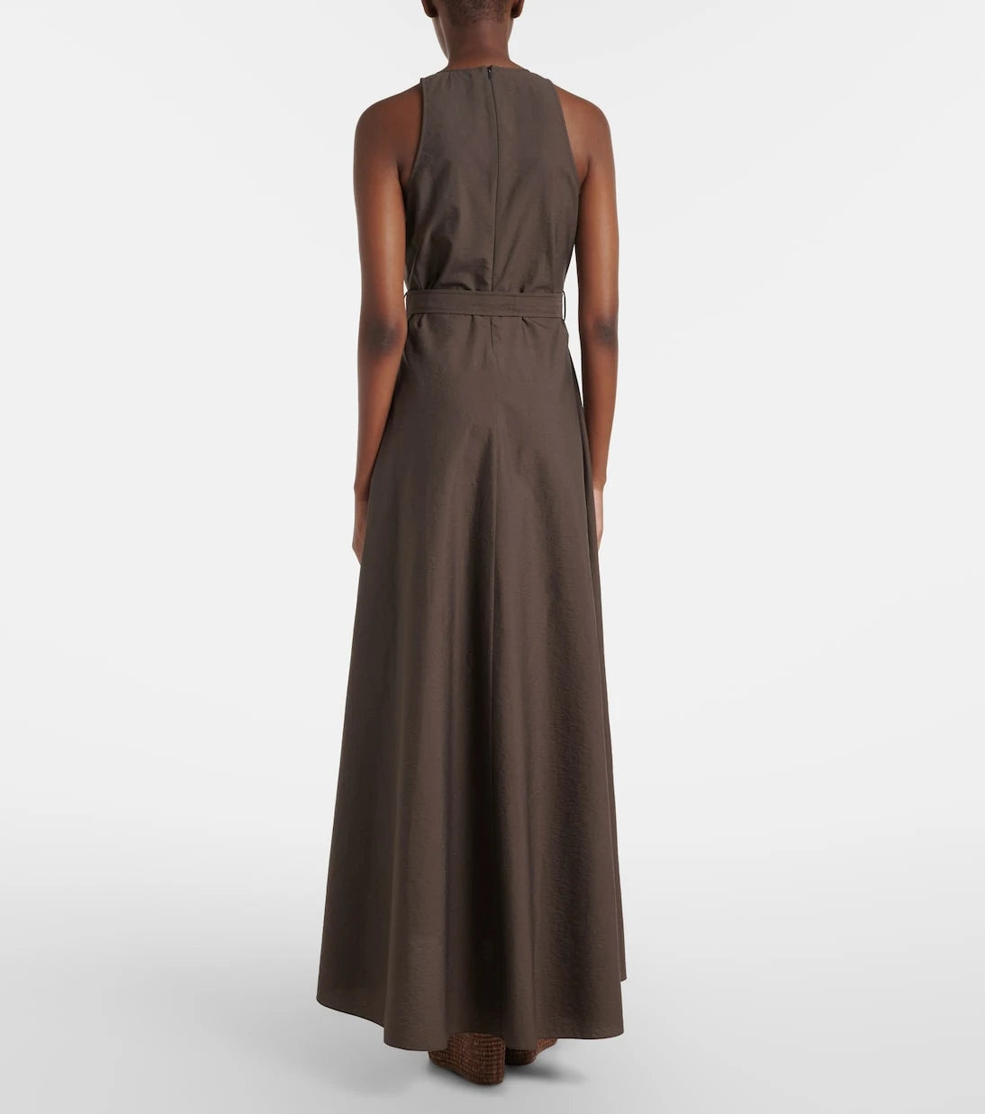 Brunello Cucinelli - Belted cotton-blend maxi dress