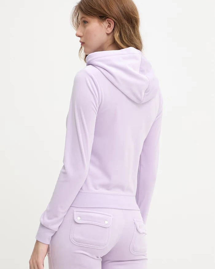 Juicy Couture Суичър с цип и качулка дамски памучен ROBERTSON CLASS