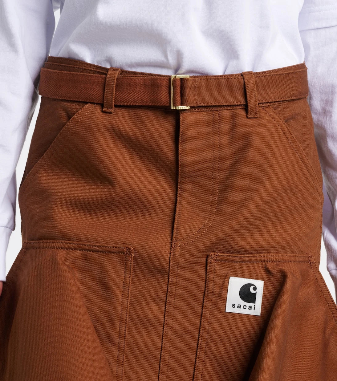Sacai - x Carhartt cotton canvas miniskirt