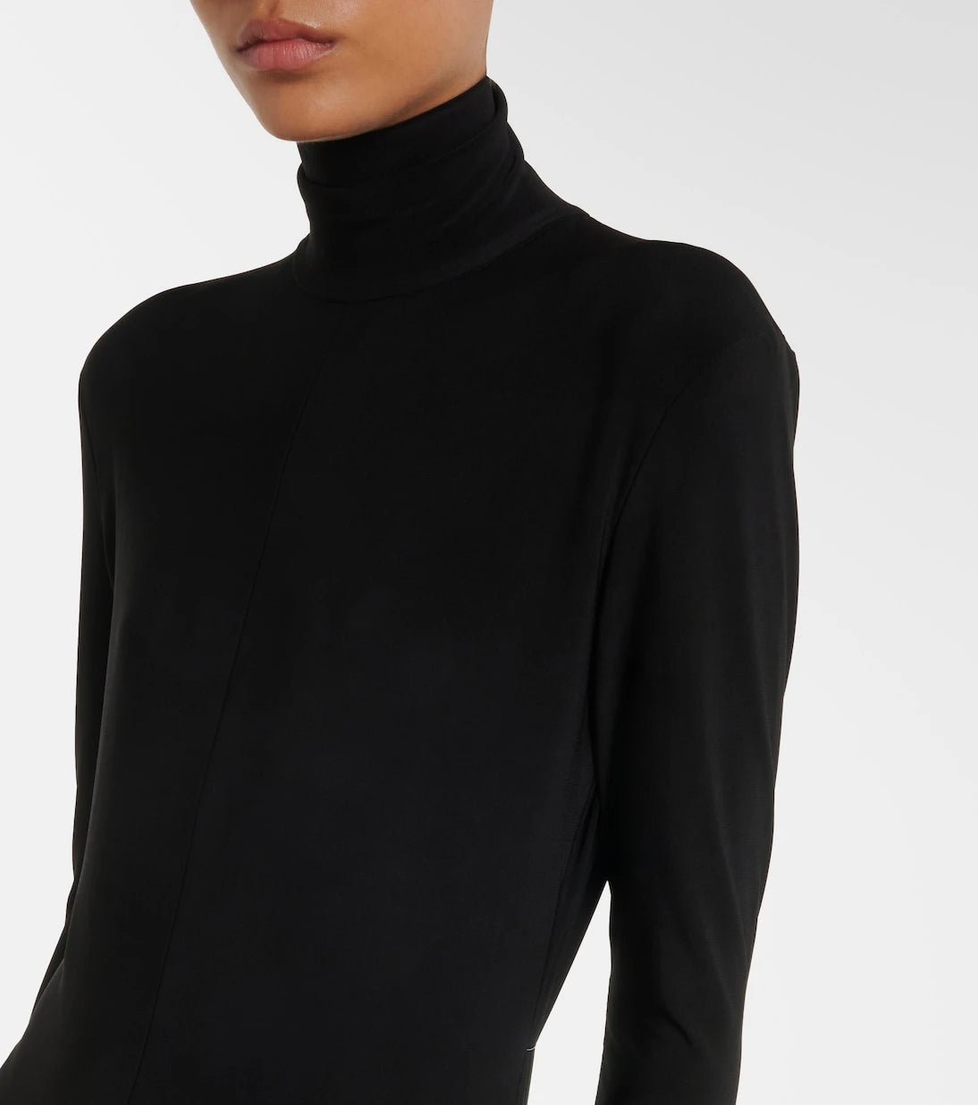 Norma Kamali - Turtleneck jersey jumpsuit
