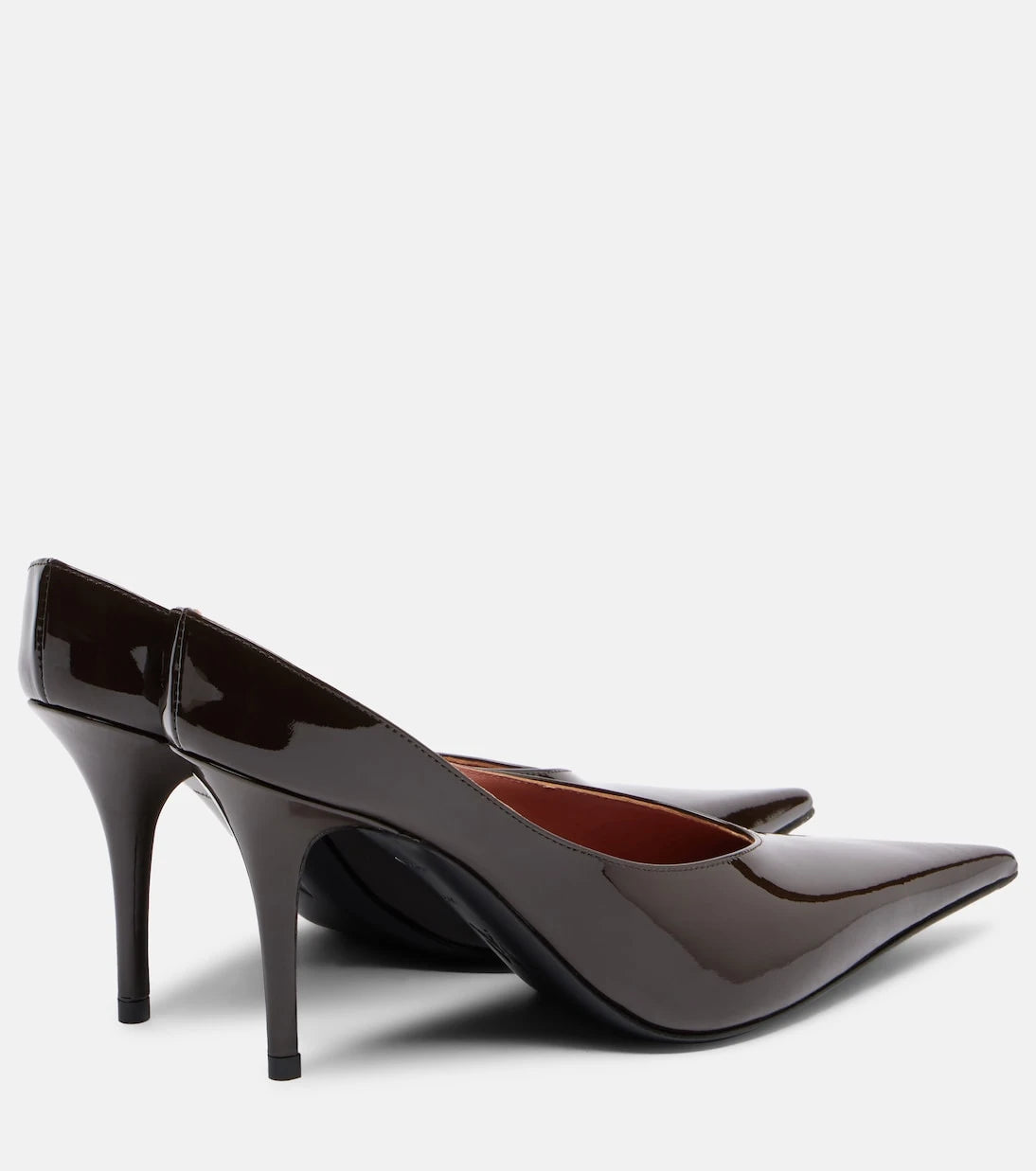 Amina Muaddi - Anok 90 patent leather pumps