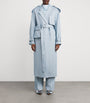 CAMILLA AND MARC Blue Wool-Blend Gehry Trench Coat