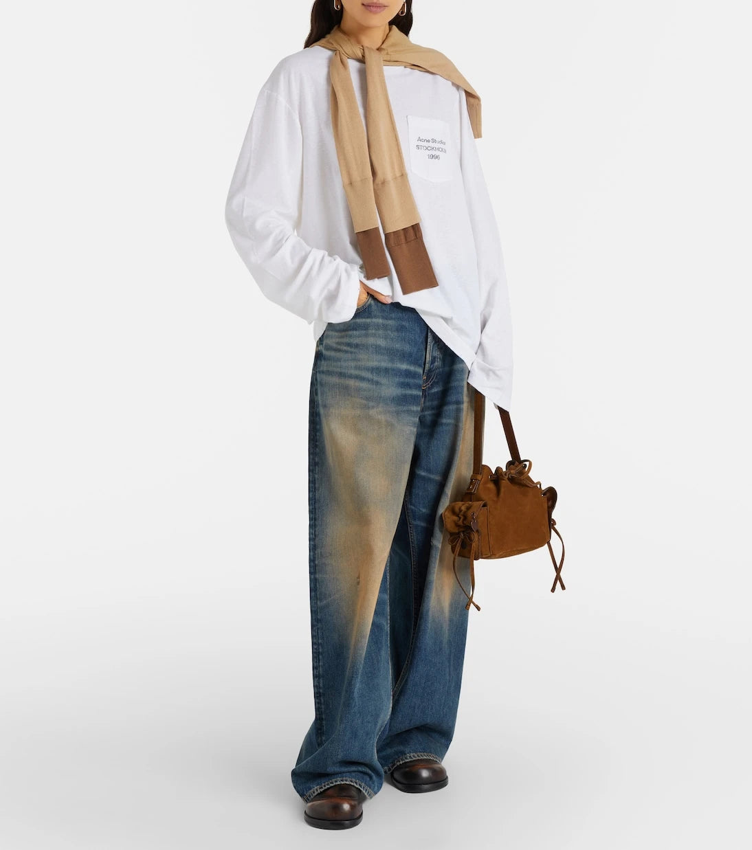 Acne Studios - Edden oversized cotton-blend T-shirt