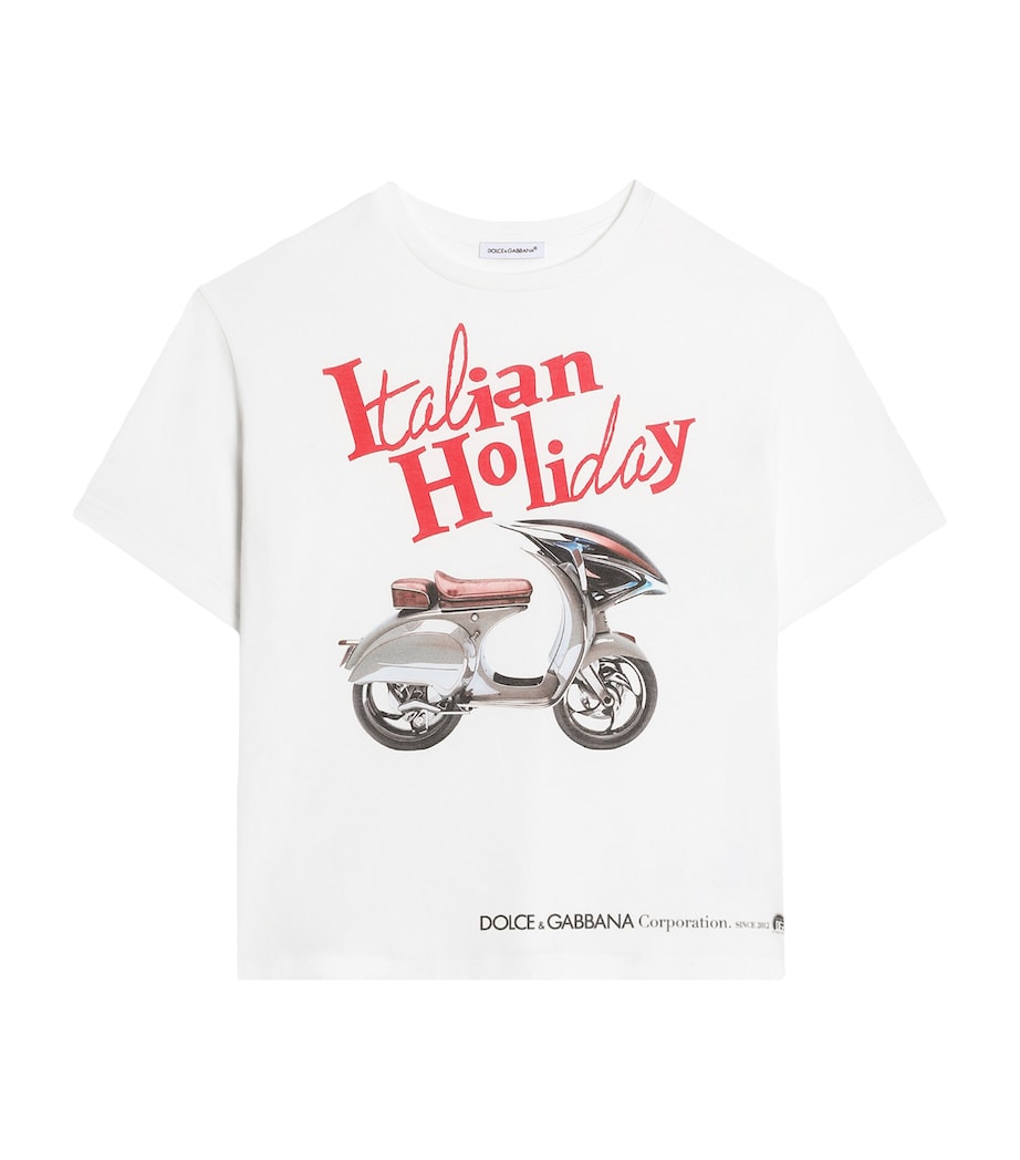 Dolce & Gabbana Kids Italian Holiday Print T-Shirt (8-12+ Years)