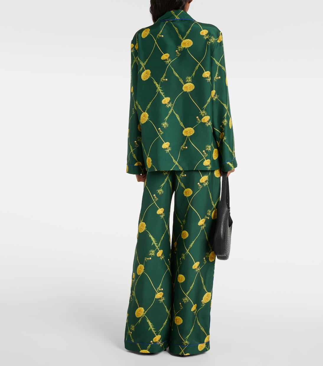 Burberry - Floral silk poplin pajama shirt