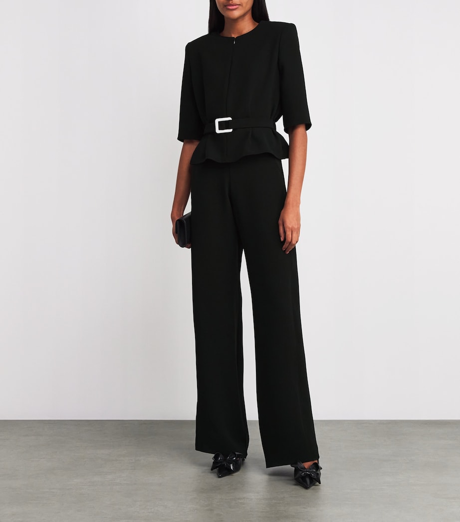 Edeline Lee Black Twist Tailored Trousers