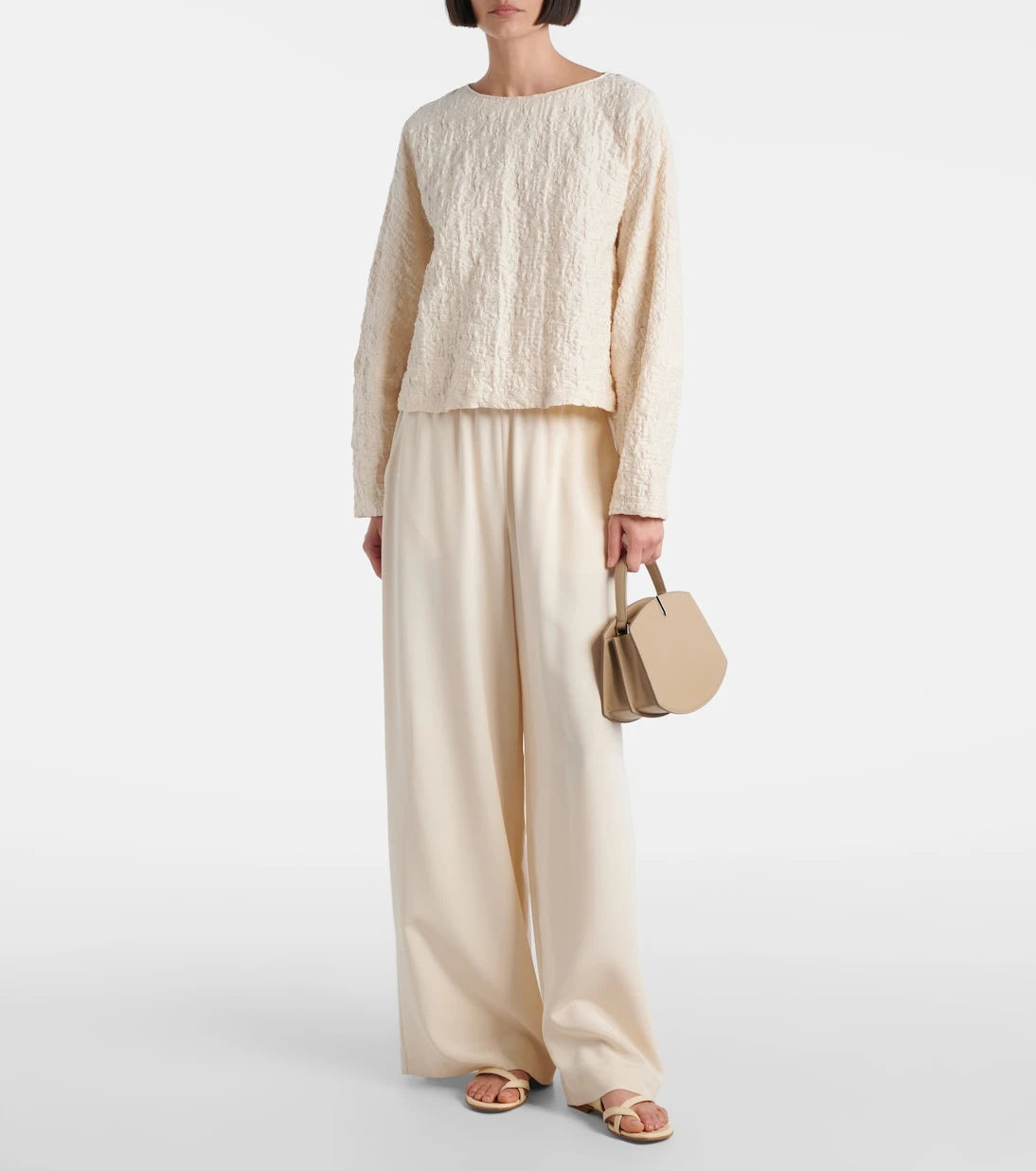Max Mara - بلوزة Pepaia من الجيرسيه المخلوط بالقطن