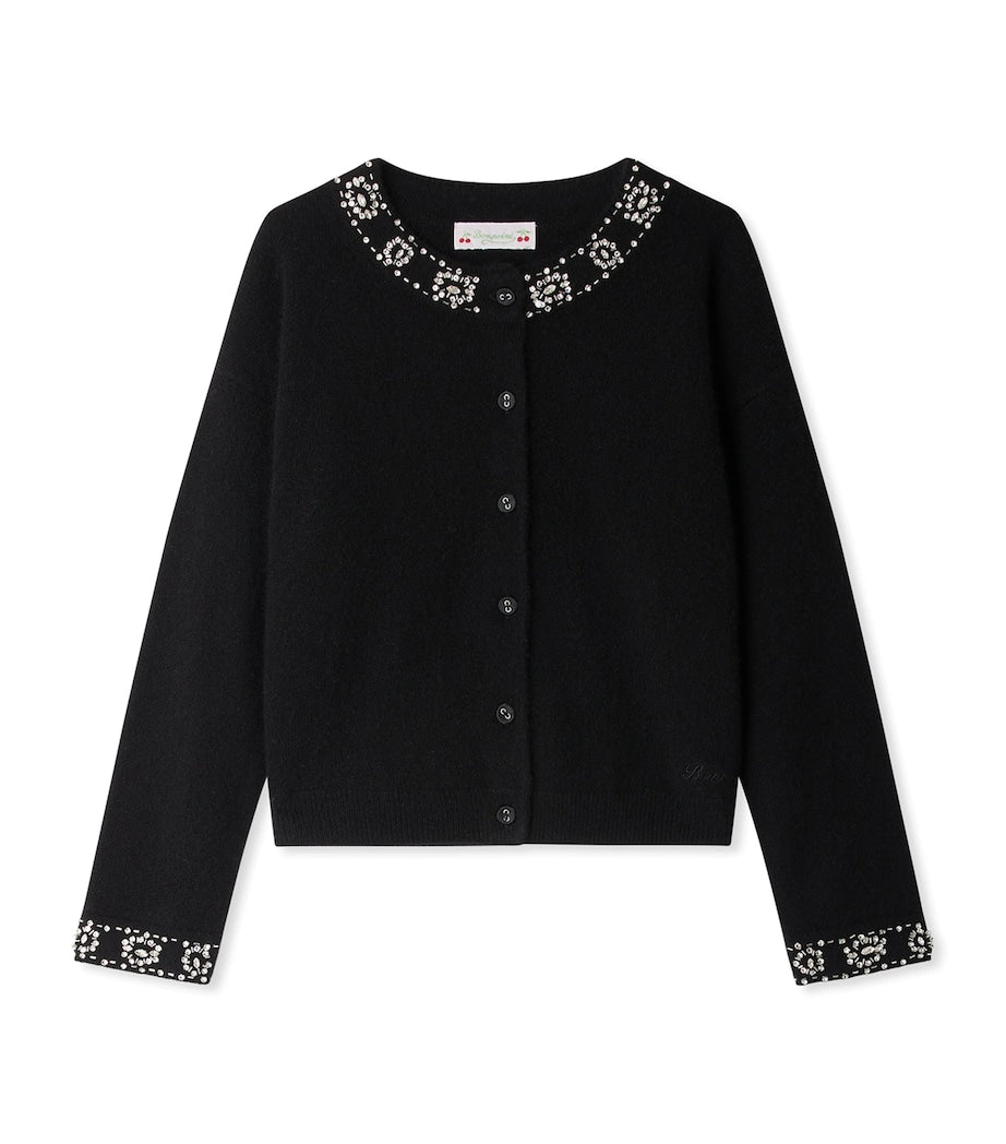 Cashmere Embellished Gabara Cardigan (4-8 Years)