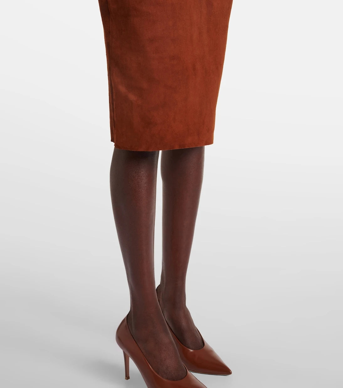 Stouls - Monica strapless suede midi dress