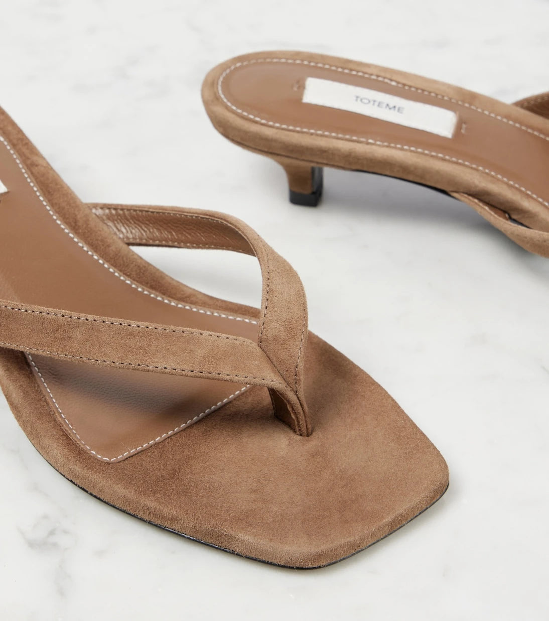 Toteme - Suede thong sandals