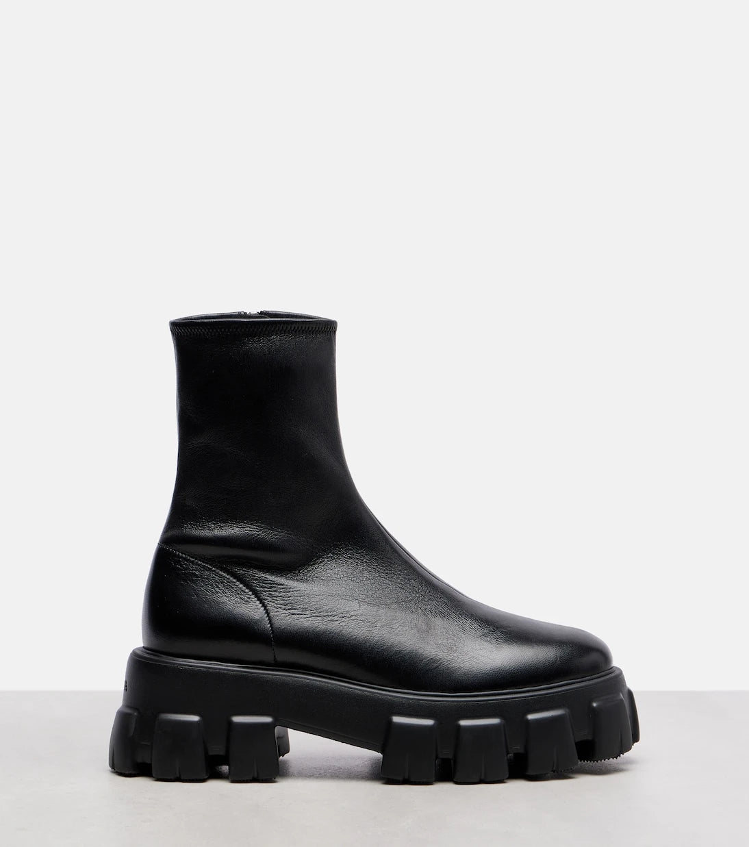Prada - Monolith leather ankle boots