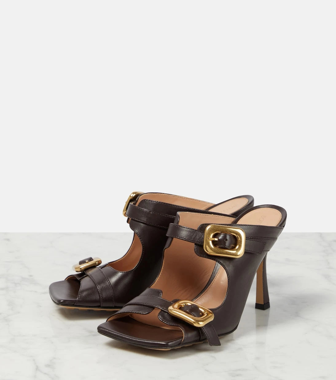 Bottega Veneta - Leather mules