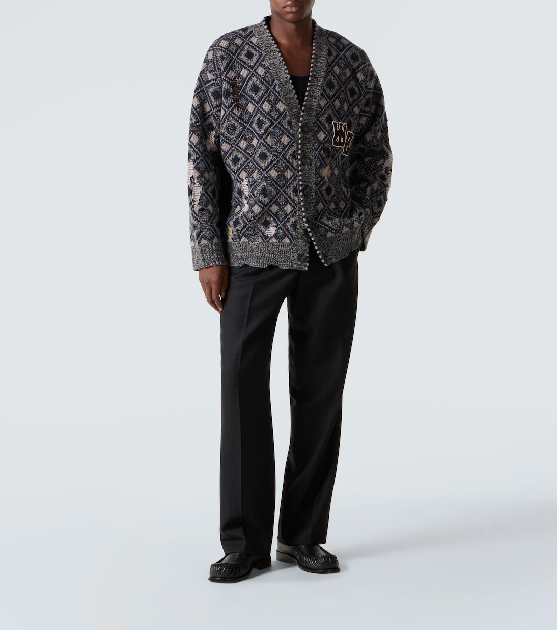 Wales Bonner - Sibling oversized wool cardigan