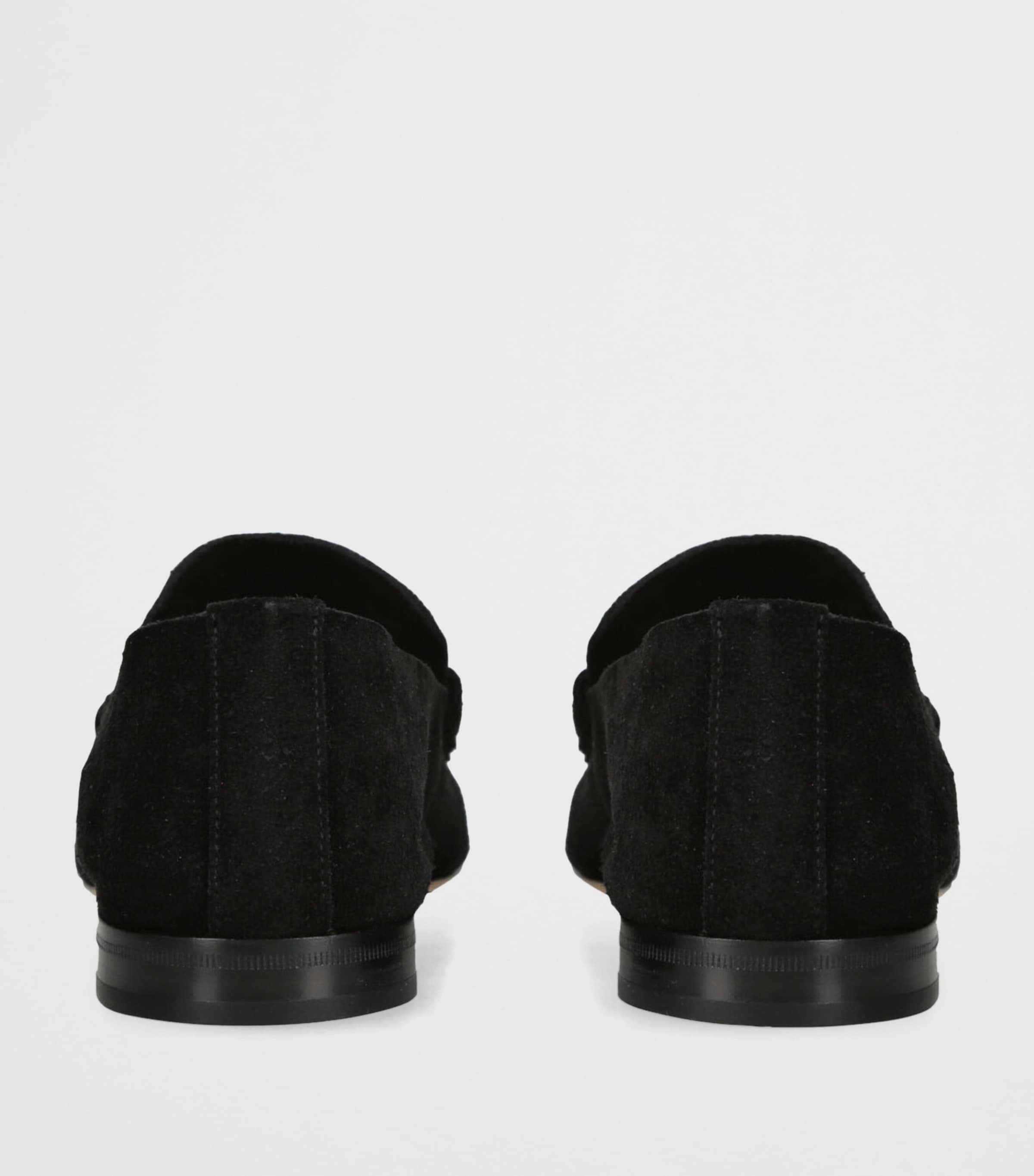 Black Soft Suede Loafers