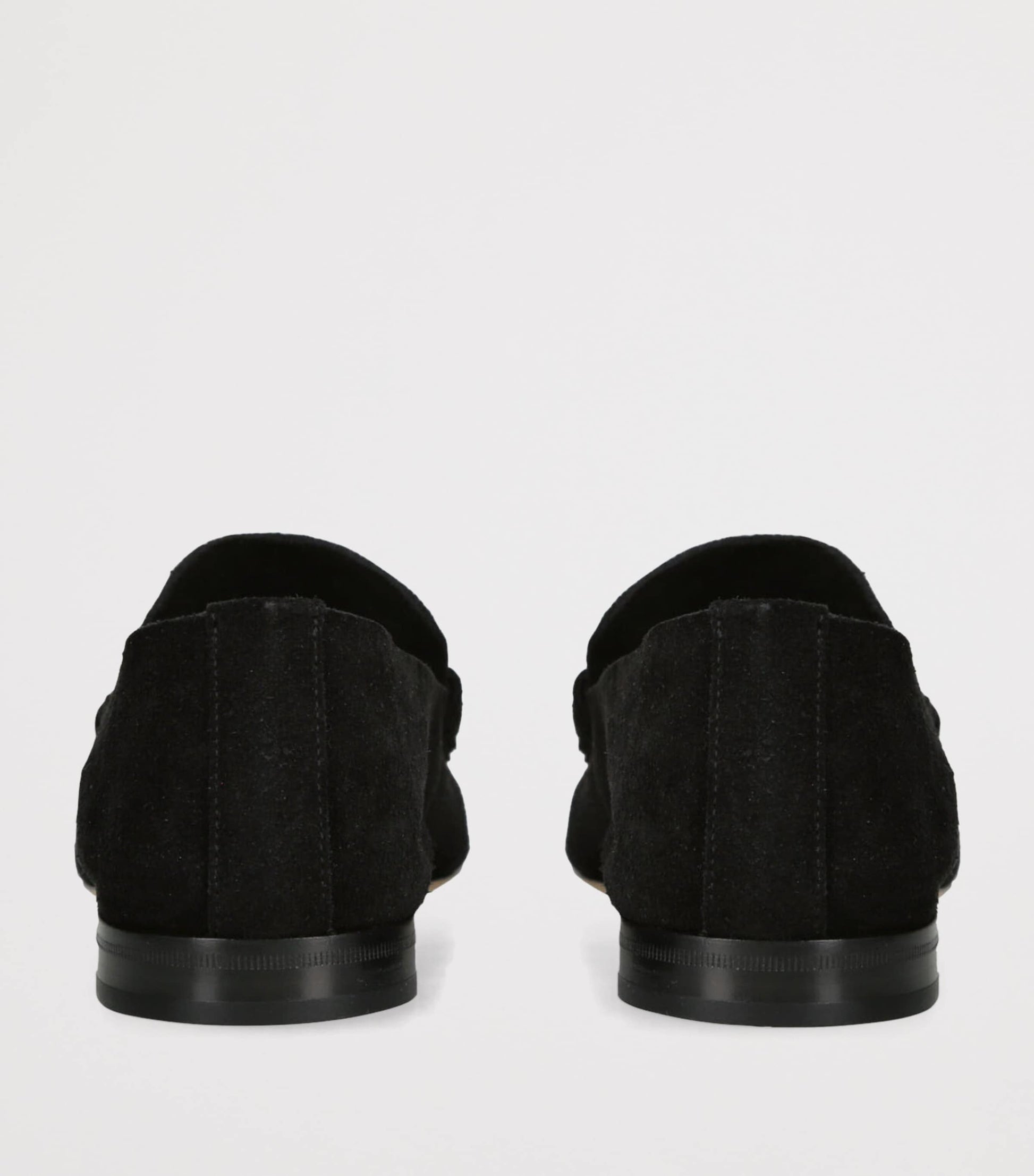 Black Soft Suede Loafers