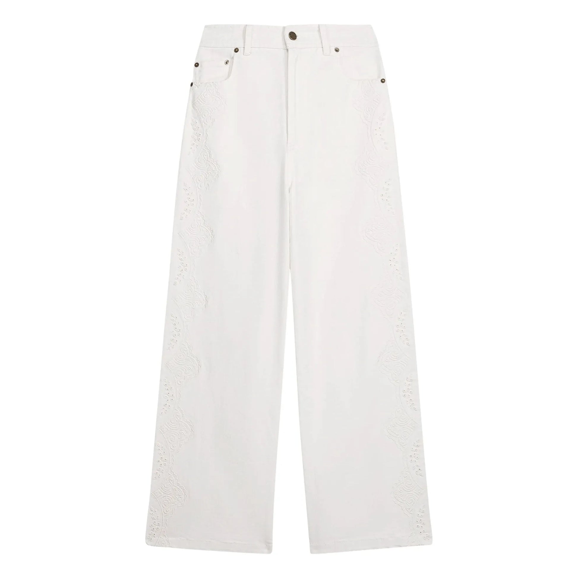 Louise Misha - Solange Cotton Pants | White