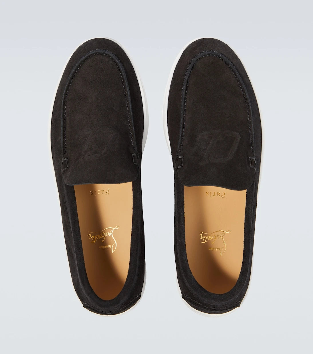 Christian Louboutin - Varsiboat suede loafers