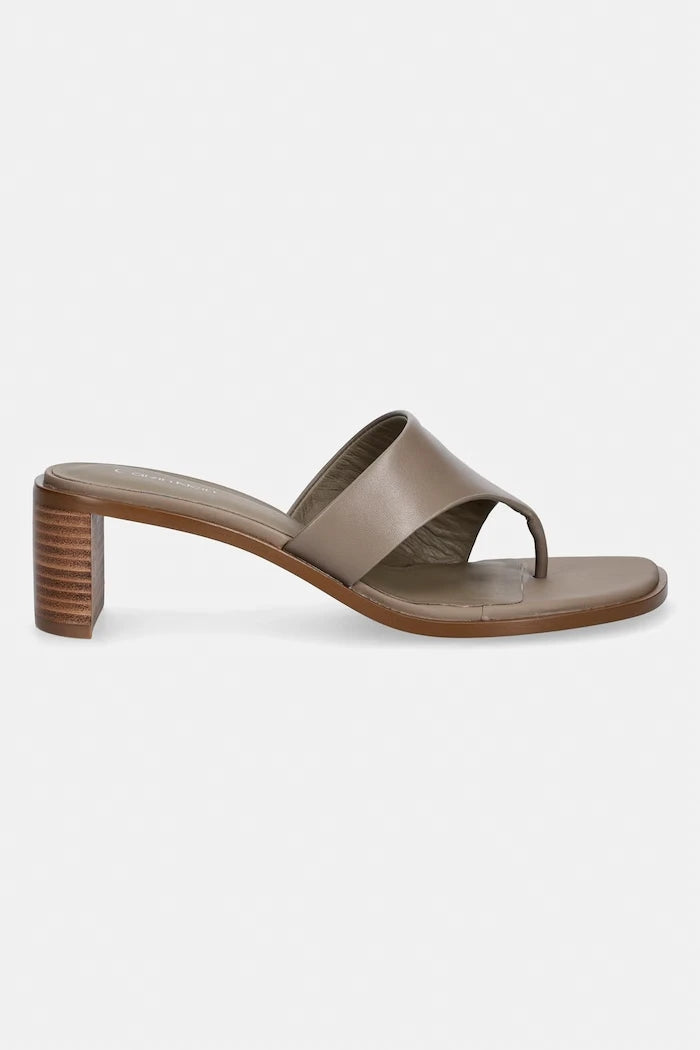 Calvin Klein Kadın Deri Terlik BLOCK HEEL SNDL THONG LTH