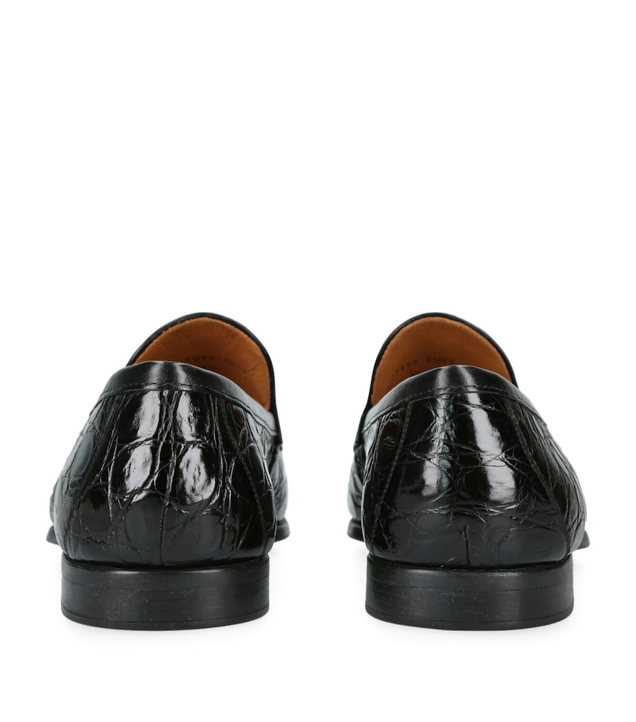 Crocodile Leather Aston Loafers
