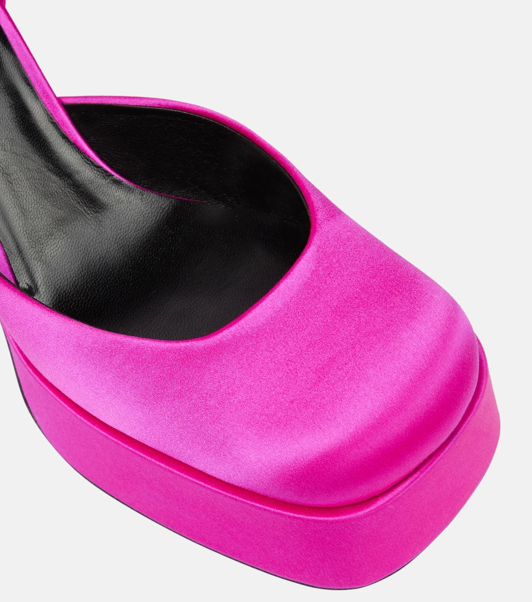 Versace - Medusa Aevitas satin platform pumps