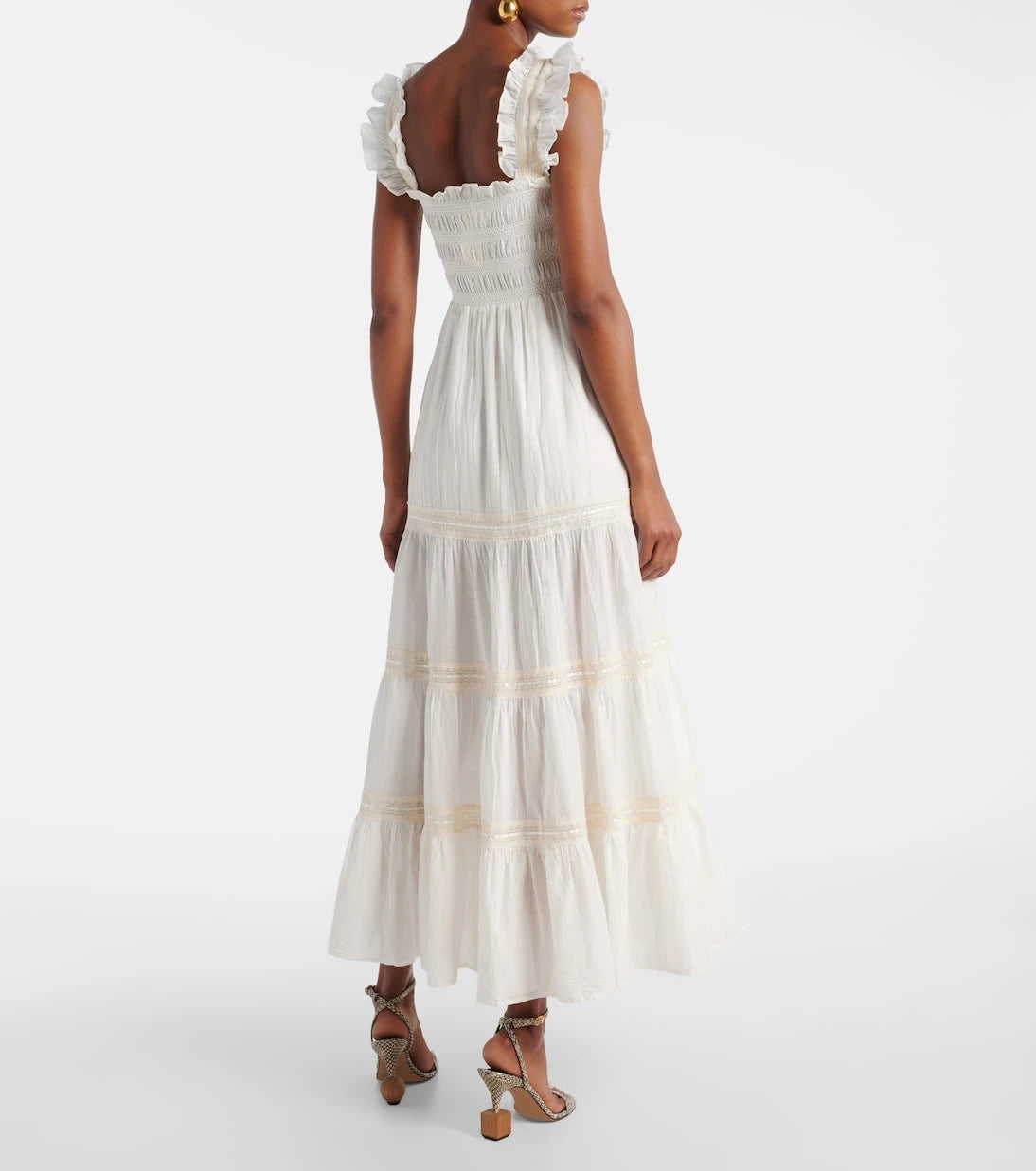 Rixo - Aubrie tiered cotton voile maxi dress