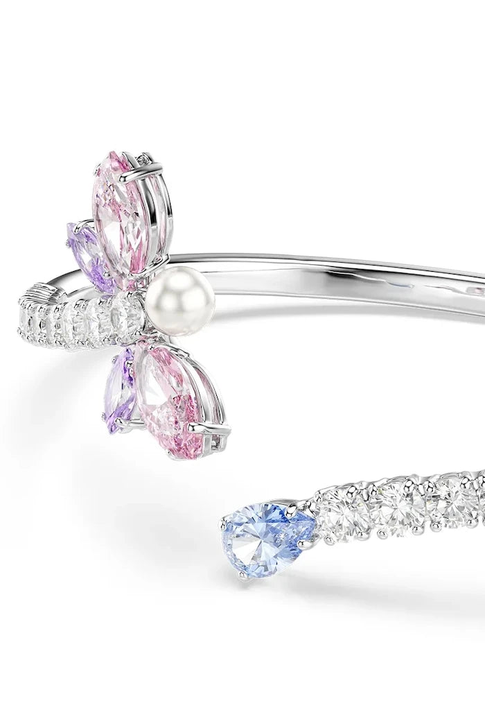 Ariana Grande x Swarovski metalden kadın bilekliği, zirkonlu